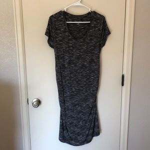 Liz lange maternity dress large gray